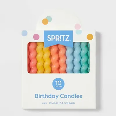 Curly Neon Colors Candles
