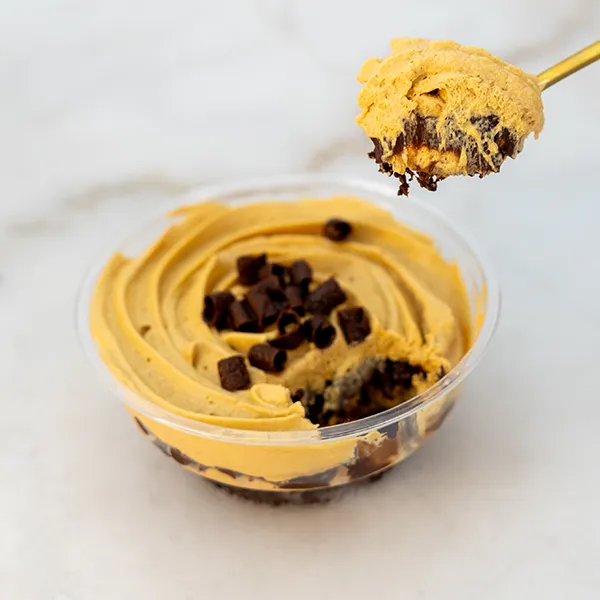 Lucuma Mousse with Brownie